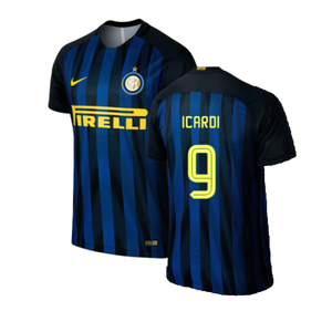 Inter Milan 2016-17 Home Shirt (S) (Excellent) (Icardi 9)_0