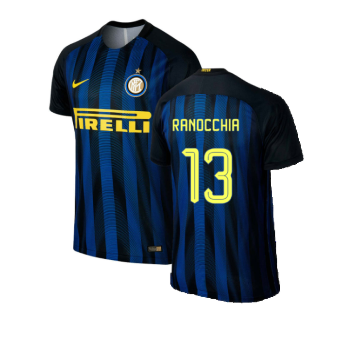 Inter Milan 2016-17 Home Shirt (S) (Excellent) (Ranocchia 13)