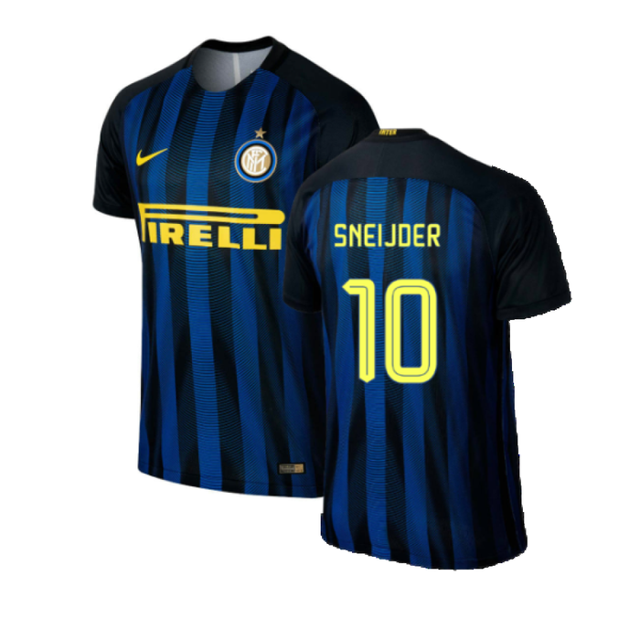 Inter Milan 2016-17 Home Shirt (S) (Excellent) (Sneijder 10)