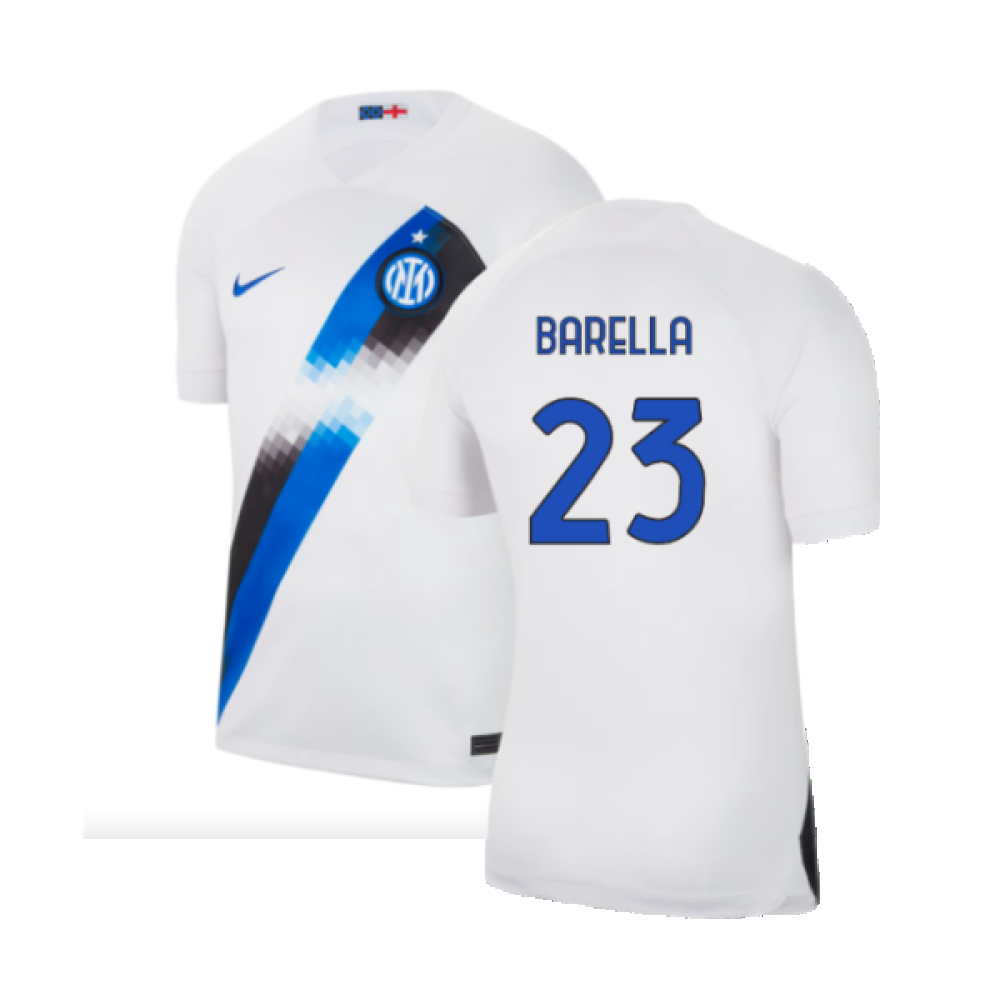 Inter Milan 2023-24 Away Shirt (Sponsorless) (M) (Barella 23) (BNWT)_0