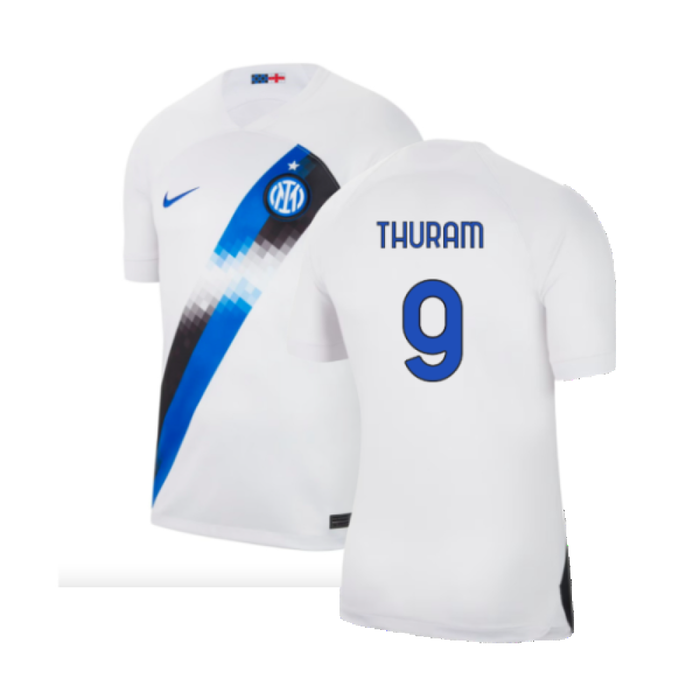 Inter Milan 2023-24 Away Shirt (Sponsorless) (M) (Thuram 9) (BNWT)