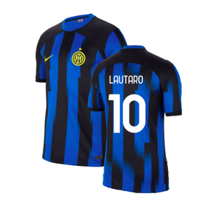 Inter Milan 2023-24 Home Shirt (SB) (Lautaro 10) (Excellent)_0