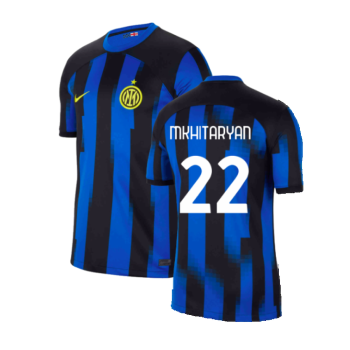 Inter Milan 2023-24 Home Shirt (SB) (Mkhitaryan 22) (Excellent)