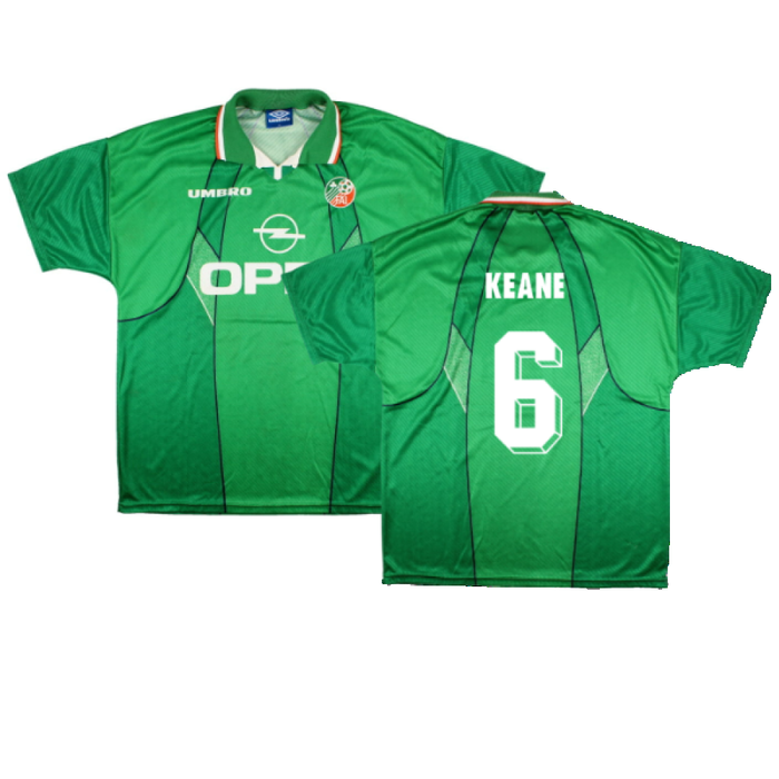 Ireland 1995-96 Home Shirt (XL) (Excellent) (Keane 6)