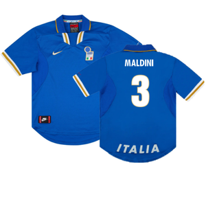 Italy 1996-97 Home Shirt (Very Good) (MALDINI 3)_0