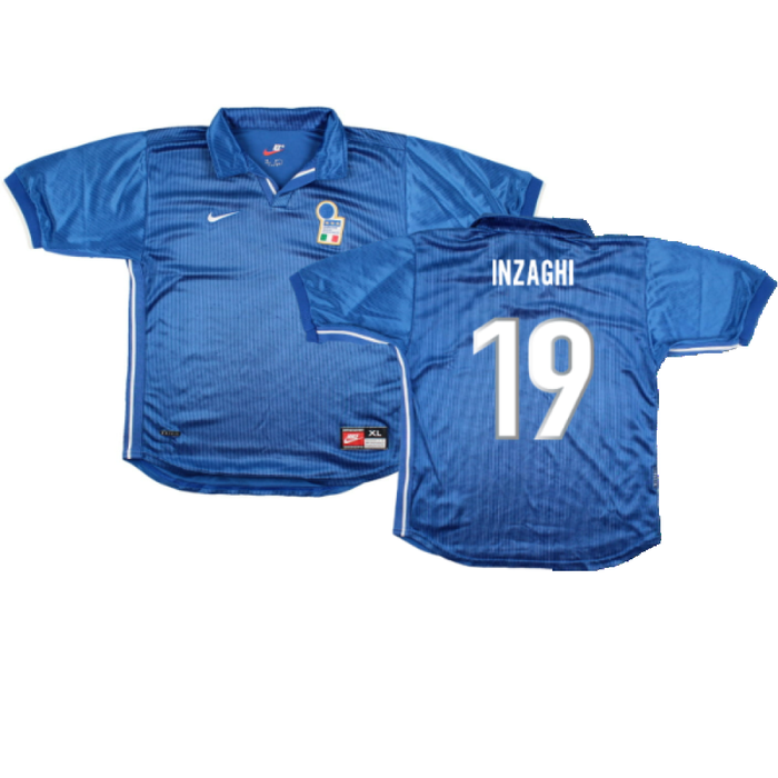 Italy 1998-99 Home Shirt (XL) (Excellent) (Inzaghi 19)