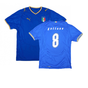 Italy 2008-09 Home Shirt (XL) (Excellent) (Gattuso 8)_0