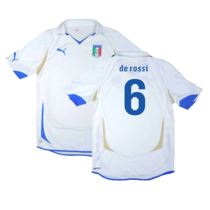 Italy 2010-11 Away Shirt (L) (Very Good) (De Rossi 6)