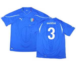 Italy 2010-11 Home Shirt (L) (Excellent) (Maldini 3)_0