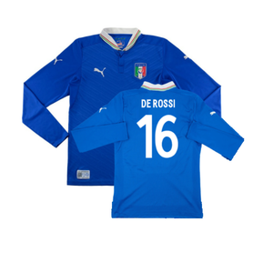 Italy 2012-13 Home Long Sleeve Shirt (S) (Fair) (De Rossi 16)_0