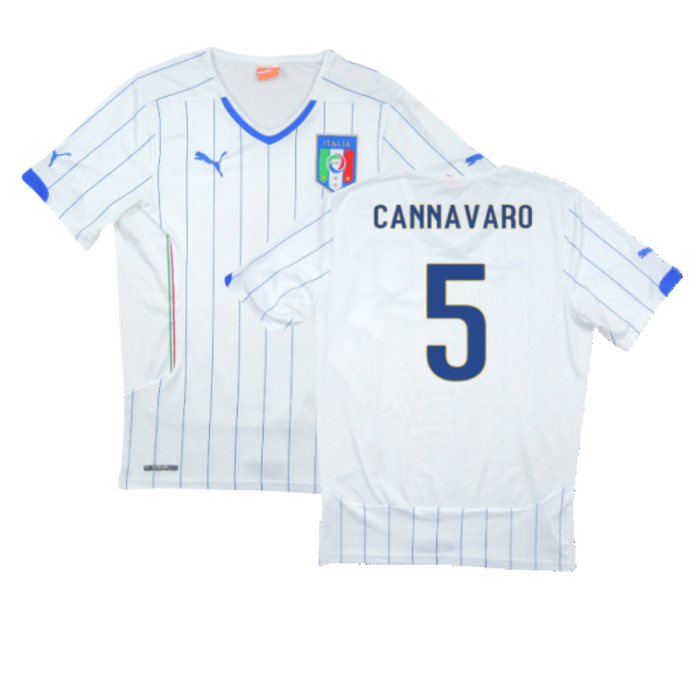 Italy 2014-16 Away Shirt (S) (Good) (Cannavaro 5)