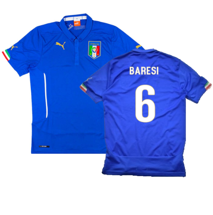 Italy 2014-16 Home Shirt (XL) (Excellent) (Baresi 6)