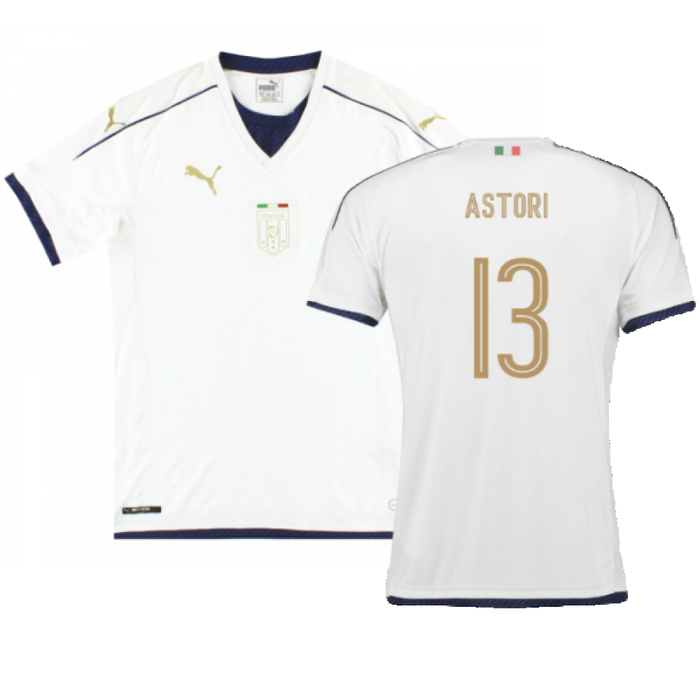 Italy 2016-17 Away Shirt (L) (Very Good) (Astori 13)