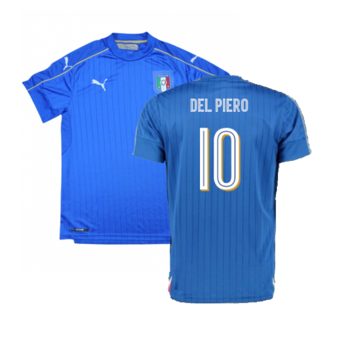 Italy 2016-17 Home Shirt (L) (Excellent) (Del Piero 10)