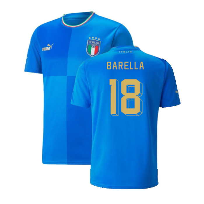 Italy 2022-23 Home Shirt (2XL) (Very Good) (BARELLA 18)