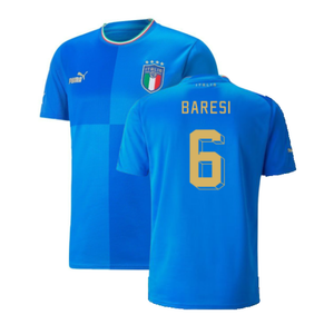 Italy 2022-23 Home Shirt (2XL) (Very Good) (BARESI 6)_0