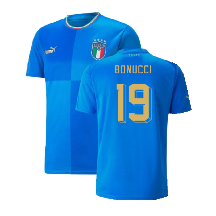 Italy 2022-23 Home Shirt (2XL) (Very Good) (BONUCCI 19)