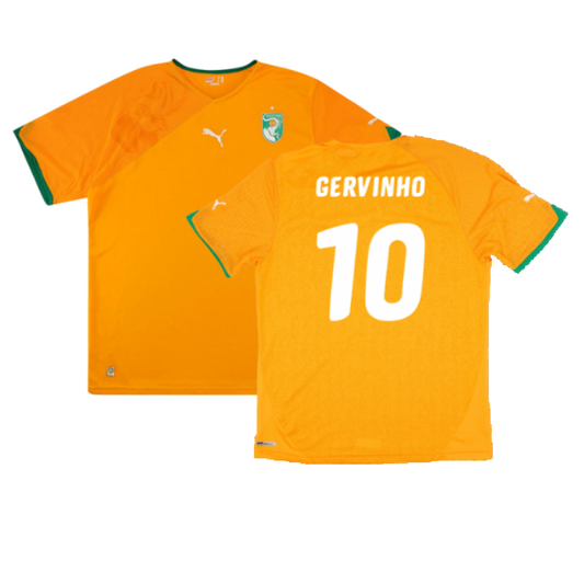Ivory Coast 2010-11 Home Shirt (Very Good) (GERVINHO 10)_0