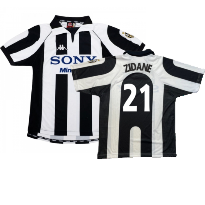 Juventus 1997-98 Home Shirt (S) (Excellent) (Zidane 21)