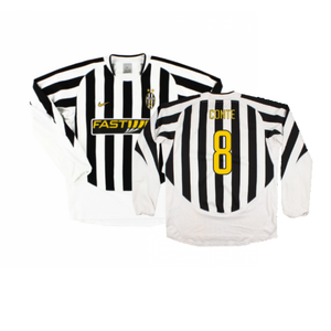 Juventus 2003-04 Long Sleeve Home Shirt (M) (Very Good) (Conte 8)_0