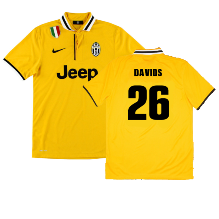 Juventus 2013-14 Away Shirt (S) (Mint) (Davids 26)