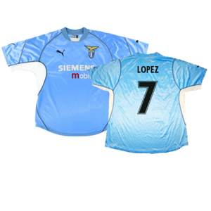 Lazio 2001-02 Home Shirt (Very Good) (Lopez 7)_0