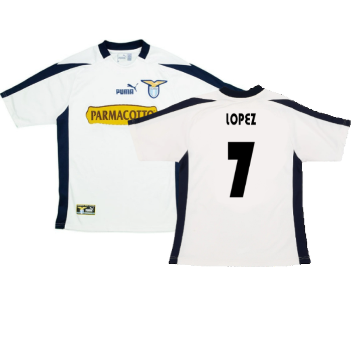 Lazio 2003-04 Away Shirt (S) (Good) (Lopez 7)