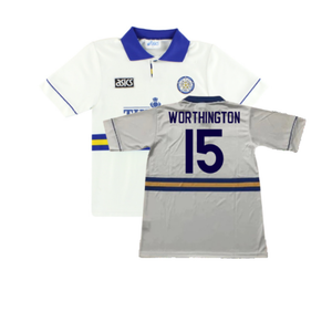 Leeds United 1993-95 Home Shirt (L) (Excellent) (Worthington 15)_0