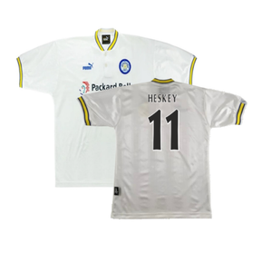 Leeds United 1996-99 Home Shirt (M) (Excellent) (Heskey 11)_0