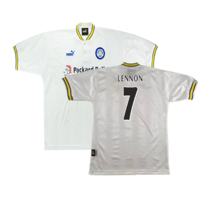 Leeds United 1996-99 Home Shirt (M) (Excellent) (Lennon 7)