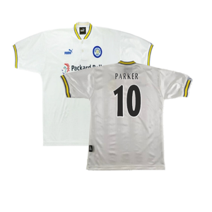 Leeds United 1996-99 Home Shirt (M) (Excellent) (Parker 10)_0