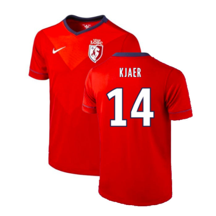 Lille 2014-15 Home Shirt (L) (Very Good) (Kjaer 14)