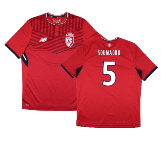 Lille 2017-18 Home Shirt (Sponsorless) (M) (Excellent) (Soumaoro 5)_0