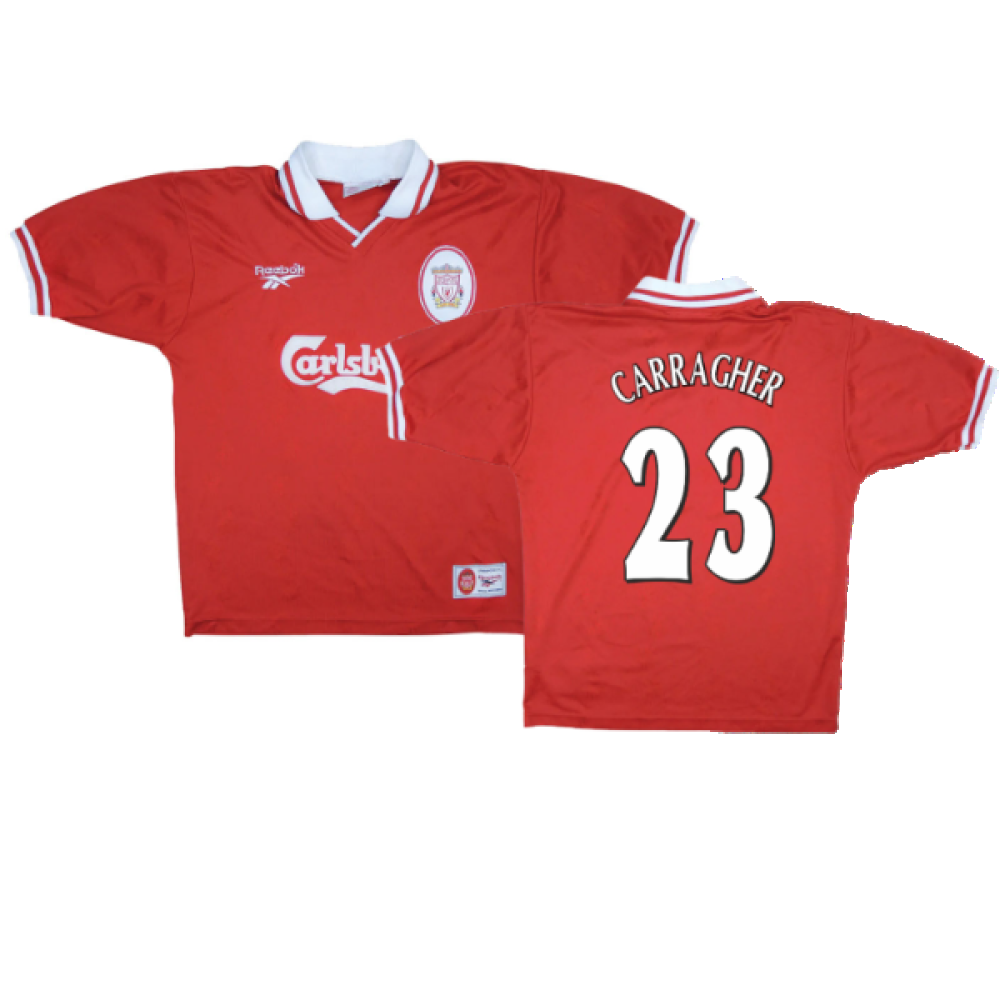 Liverpool 1996-98 Home Shirt (S) (Excellent) (CARRAGHER 23)_0