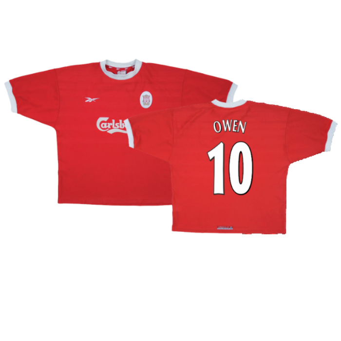 Liverpool 1998-00 Home Shirt (L) (Excellent) (OWEN 10)