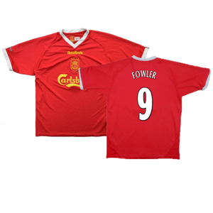 Liverpool 2001-02 Home Shirt (XL) (Very Good) (FOWLER 9)_0