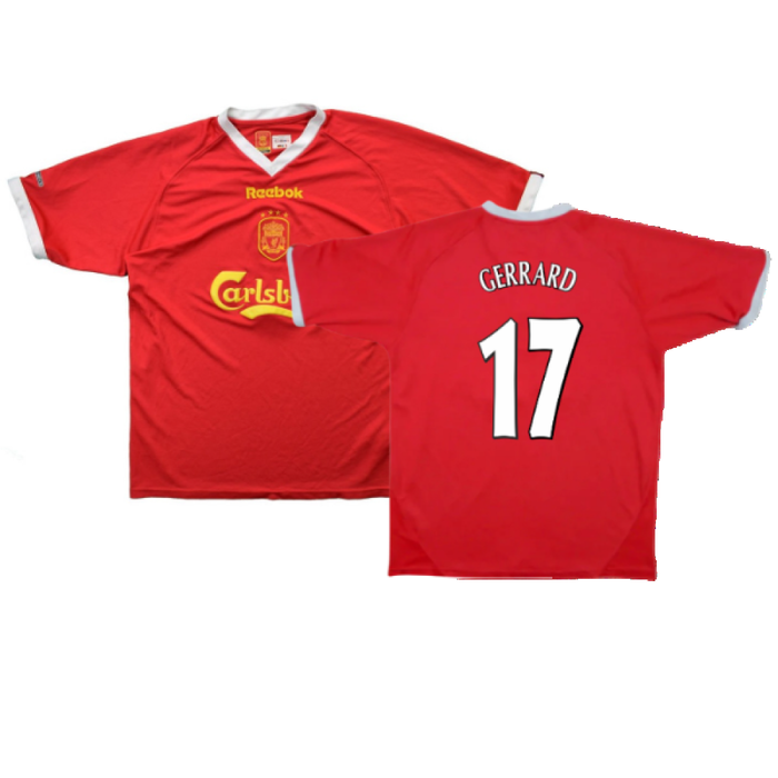 Liverpool 2001-03 European Home Shirt (M) (Excellent) (GERRARD 17)