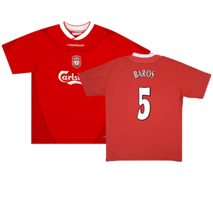 Liverpool 2002-04 Home Shirt (Very Good) (Baros 5)_0