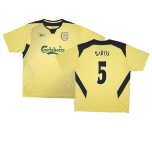 Liverpool 2004-05 Away Shirt (Good) (Baros 5)_0