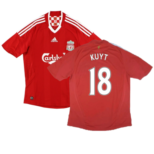 Liverpool 2008-10 Home Shirt (Excellent) (Kuyt 18)_0