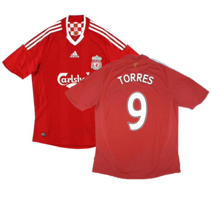 Liverpool 2008-10 Home Shirt (XXL) (Excellent) (Torres 9)