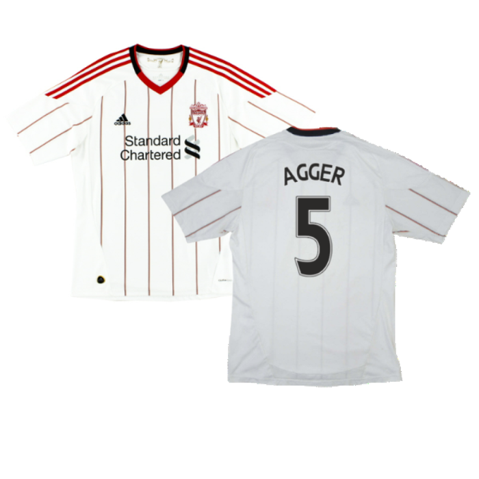 Liverpool 2010-11 Away Shirt (S) (Agger 5) (Good)