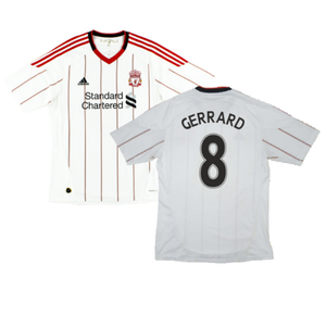 Liverpool 2010-11 Away Shirt (2XL) (Good) (GERRARD 8)_0