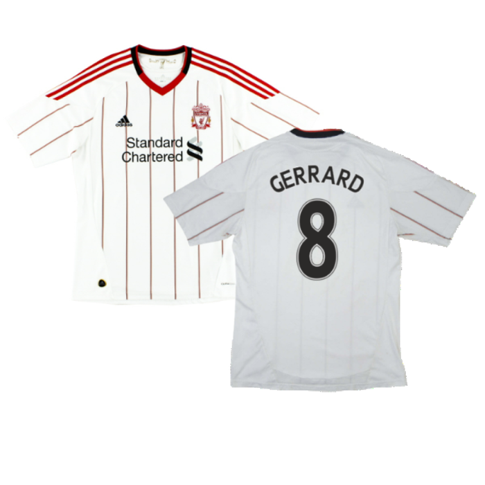 Liverpool 2010-11 Away Shirt (2XL) (Good) (GERRARD 8)