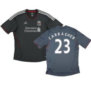 Liverpool 2011-12 Away Shirt (Suarez #7) (M) (Good) (CARRAGHER 23)_0