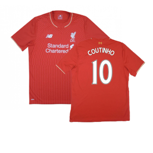 Liverpool 2015-16 Home Shirt (Very Good) (Coutinho 10)_0