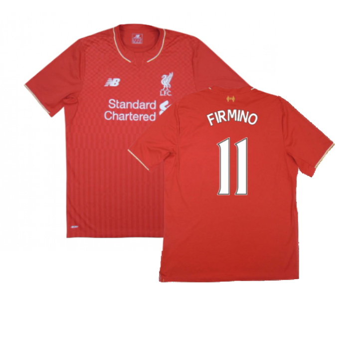 Liverpool 2015-16 Home Shirt (Very Good) (Firmino 11)