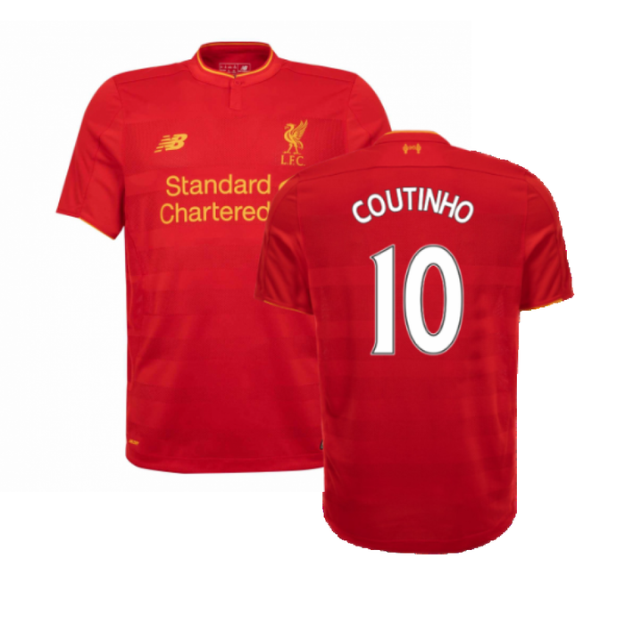 Liverpool 2016-17 Home Shirt (Very Good) (Coutinho 10)