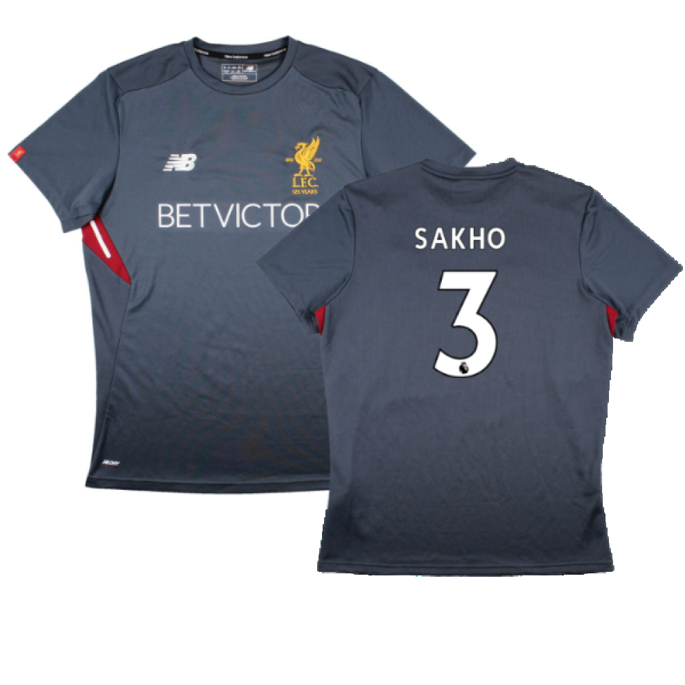 Liverpool 2017-18 New Balance Training Shirt (L) (Sakho 3) (Excellent)_0