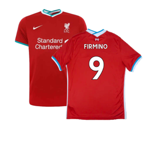 Liverpool 2020-21 Home Shirt (Mint) (FIRMINO 9)_0